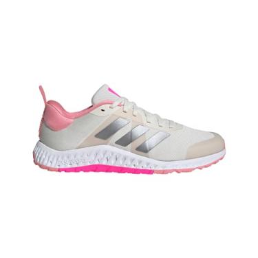 Imagem de adidas Tênis feminino Everyset Trainer, Giz branco/ferro metálico/rosa lúcido, 6