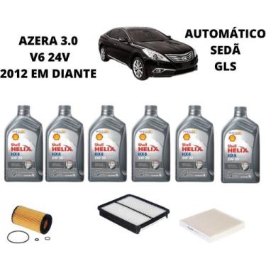 Imagem de Kit revisão troca de oleo azera 3.0 2012 em diante shell