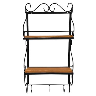 Imagem de Prateleira de Cozinha em Ferro e Madeira - Organização e Estilo