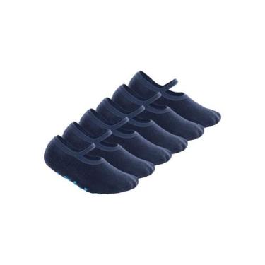 Imagem de Kit 6 Pares de Sapatilhas Bebê Antiderrapante Lupo 2027-004, Azul
