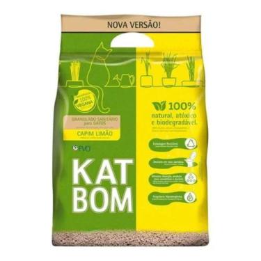 Imagem de Areia Katbom Granulado Sanitário Para Gato Capim Limão 3kg