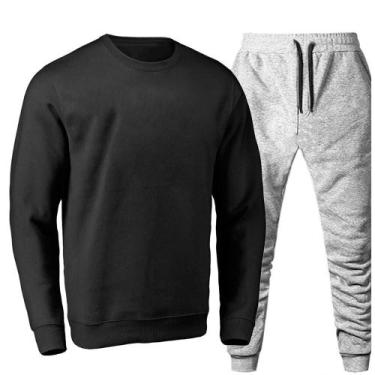 Imagem de Conjunto Moletom Masculino Flanelado Dia a Dia Conforto - Polo Blu, Pr