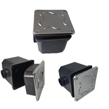 Imagem de 3 Caixa Passagem Prolongador Tampa Inox Iluminação Piscina - Pleno Ind