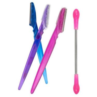 Imagem de Kit 03 navalhas para dermaplaning e mola flexível depilação facial - M