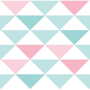 Imagem de Papel Parede Coleção Brincar Triângulo Geométrico 3600 Rolo: - Bobinex