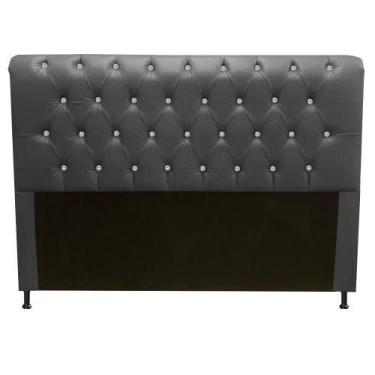 Imagem de Cabeceira Estofada Lady com Botões de Strass para Cama Box King Size 1