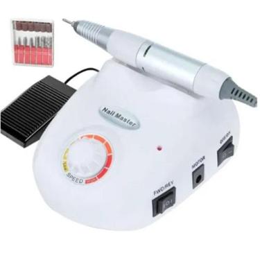 Imagem de Lixa Eletrica Telefone Pedal para controle e 06 Brocas - A.R Variedade