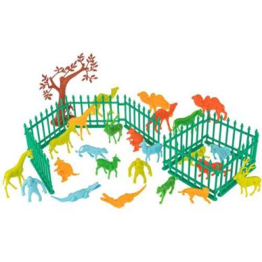 Imagem de Miniatura Colecionável Zoológico Playset com Arvores - Gulliver
