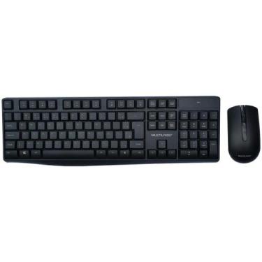 Imagem de Kit Periféricos Teclado + Mouse sem Fio Preto - Multi