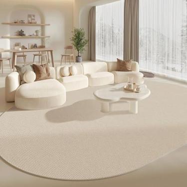 Imagem de Tapete para sala de estar, quarto, cabeceira, tapete, chão, off-white, cor sólida, curto, veludo, cama, frente, pés, tapetes, YM2474, QT, A, 220x330cm
