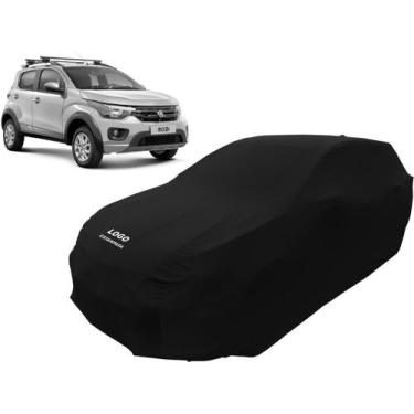 Imagem de Capa De Tecido Para Carro Fiat Mobi Trekking - Mz, Preta