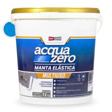Imagem de Manta Elástica Impermeabilizante Acrílica Acqua Zero 12KG Azul - Elast