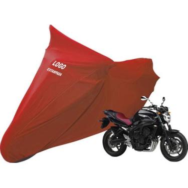 Imagem de Capa Para Cobrir Moto Yamaha FZ 6 600  FZ6 N Com Logo - Mz, Vermelha