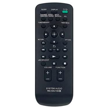 Imagem de Ajuste remoto substituído RM-AMU166 para Sony Home Audio RDH-GTK37iP FST-GTK17iP FST-GTK37IP RDH-GTK17IP GTK-X1BT