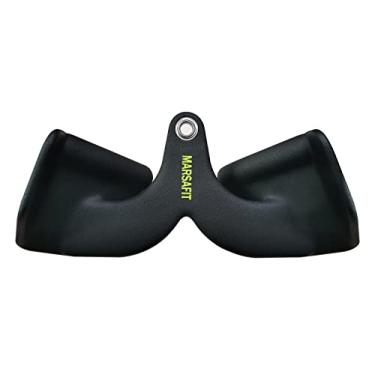 Imagem de Cabo de polia em barra em V para academia em casa, fitness, remo em T-bar, acessórios para máquina, tríceps curvatura de bíceps LAT puxar para baixo barra de treinamento de força para treino LAT Pull Down Bar exercícios de pressão para baixo (comprimento 23 cm)