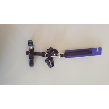 Imagem de Kit Peitoral H Anti-puxão (P) + Guia 1 Metro - Edição Limitada (Preto)