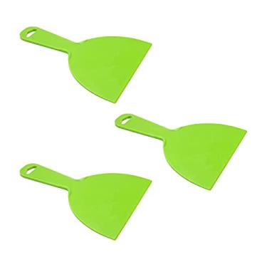 Imagem de Utoolmart Raspador de pintura de faca Putty removedor de treliça prático para azulejo de tijolos de gesso concreto casa construção usar janela vidro Slant Edge Grill Scraper Premium Flat Pool 1 peça, UT191028J-0051, Prata, 6 inch ; 3 PCS ; PP