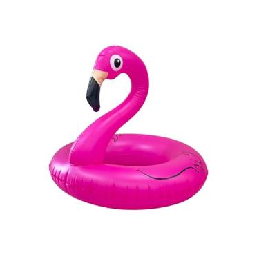 Imagem de Boia Inflável de Flamingo Rosa para Piscina, 90cm, Decorativa
