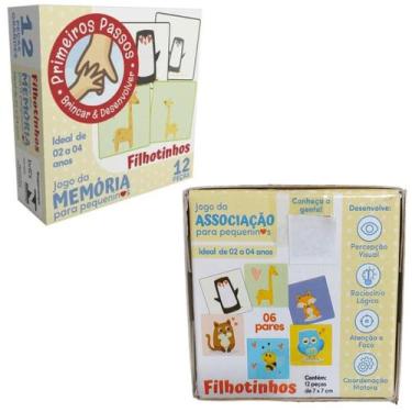 Imagem de Jogo De Cartas Associação Interativos Mamãe e Filhinhos e Memória Coop