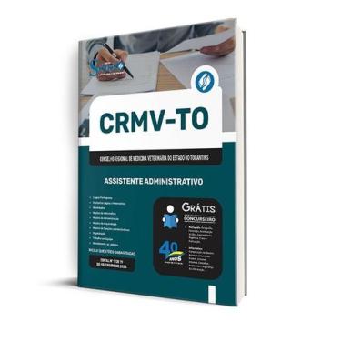 Imagem de Apostila CRMV-TO  - Assistente Administrativo - Editora Solução