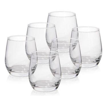 Imagem de Jogo De Copos Para Whisky Em Vidro 340ml 6 Peças Gourmet Mix