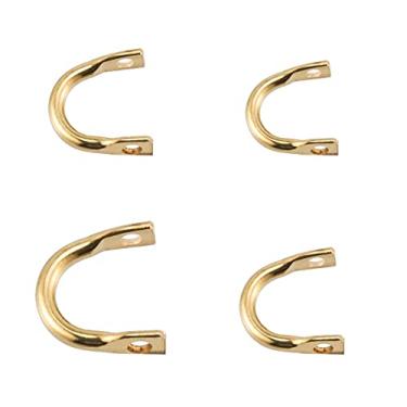 Imagem de Dr.Fish, 100 peças, Clevis de pesca, fácil rotação, giro, Clevis, colher, espingarda, peças, acessório, spinner, torneamento, água salgada, Dourado, 0.35*0.35"