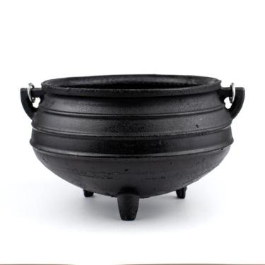 Imagem de Caldeirão Wicca Da Bruxa De Ferro Tripé Alça N 6 3,2 Litros