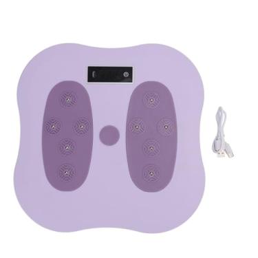 Imagem de Placa de Cintura Pilates Board with Anti Slip Pedals HD Counting Função para Fitness Body Body Building (PURPLE)