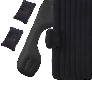 Imagem de Colchão De Ar Para Carro, Cama De Viagem Inflável Portátil, Almofada De Dormir Para Camping SUV RV Caminhão, Design Protetor, Dobrável E Fácil De Transportar(Preto)