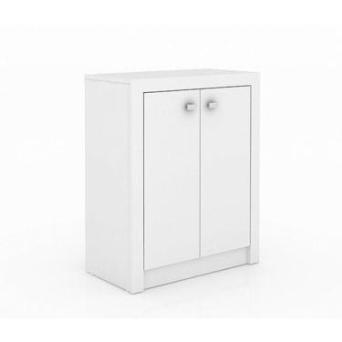 Imagem de Armário Baixo para Escritório 02 Portas Branco Tecno Mobili