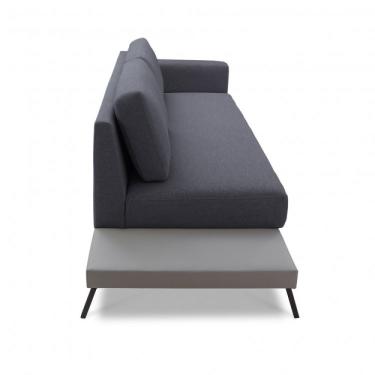 Imagem de Sofá 3 Lugares Game Neo Cinza Claro/cinza Chumbo/courissimo Gelo