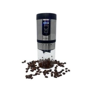 Imagem de Moedor de Café Elétrico USB, Regulagem de Pó, 25g, Aço Inox, 20cm x 7,5cm