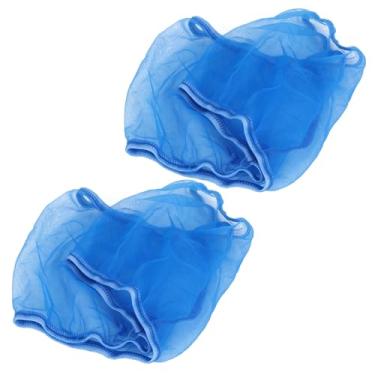 Imagem de ZJchao Capa de Gaiola de Pássaro, 2pcs Ajuste Ajustável Banda Elástica de Poliéster Mesh Gaiola Capa Universal Acessórios de de Pássaro Apanhador de Sementes de Forro para para (S)