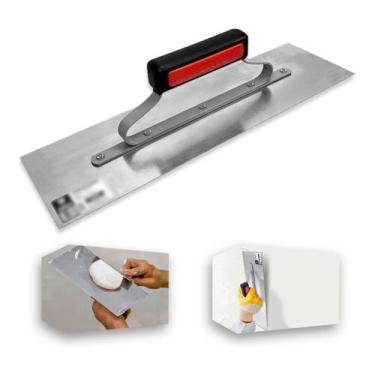 Imagem de Desempenadeira Em Aço Cabo Fechado Lisa 40cm Galo 307/00