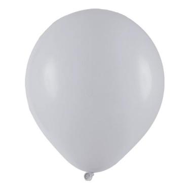 Imagem de Balão de Festa Redondo Profissional Látex Liso - Cinza - Art-Latex - R