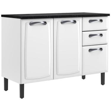 Imagem de Balcão Triplo Itatiaia New Premium com 3 Portas, 2 Gavetas e 3 Prateleiras - 120cm de largura