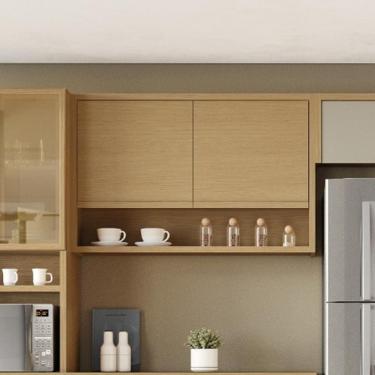 Imagem de Armário Aéreo Nesher Condessa em MDF com 2 Portas e 1 Prateleira - 120cm de largura