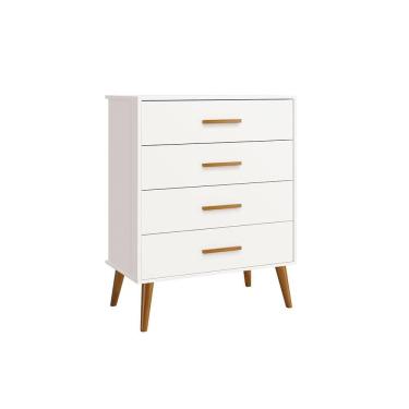 Imagem de Cômoda Gaveteira Infantil Isis Reller 4 Gavetas em MDF Retrô