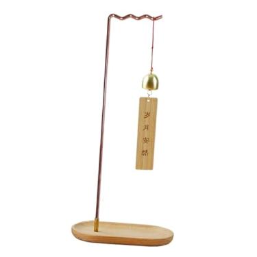 Imagem de IEUDNS Suporte para caneta de caligrafia com sino de vento, exclusivo suporte para caneta de pincel de caligrafia em 7 formatos, para pincel de escrita