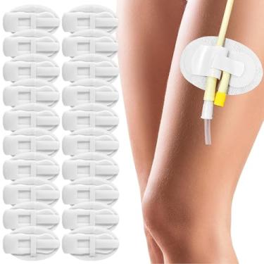 Imagem de Suprimento de almofadas de fixação de cateter para tubo de alimentação J Peg Tubing, adesivo para tubos de drenagem Foley, adesivos de diálise peritoneal, acessórios para dispositivos de estabilização