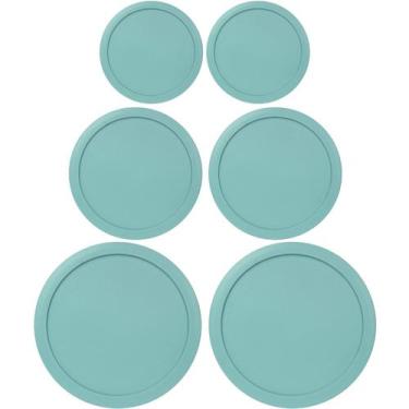 Imagem de Tampas de reposição para recipientes de pirex, vidro redondo, plástico