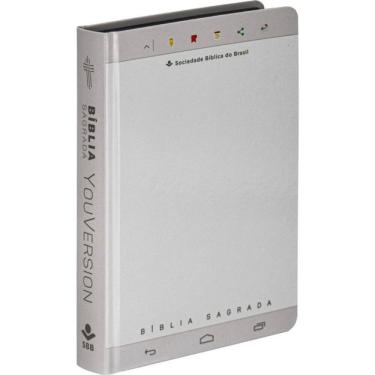 Imagem de Bíblia Sagrada YouVersion - NTLH - Branca - SBB Com Adesivos