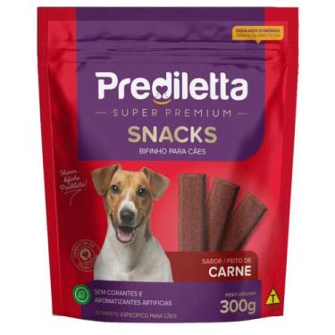 Imagem de Petisco Bifinho Para Cães Sabor Carne 300g Snack Prediletta - PREDILET