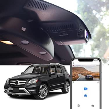 Imagem de Fitcamx Câmera veicular 4K compatível com Mercedes-Benz GLK 350 250 2010 2011 2012 2013 2014 2015 X204 (HD2-6007), estilo OEM, vídeo UHD 2160P, Wi-Fi integrado, gravação em loop, sensor G, fácil de