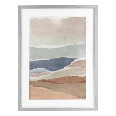 Imagem de Stupell Industries Impressão emoldurada cinza Fragments Of The Tide Under Glass por Emma Peal, 23 x 17