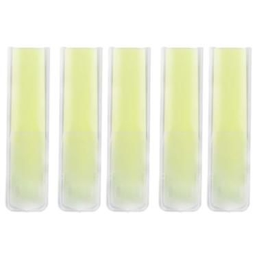 Imagem de Zhjvihx Força 2.5 Reeds Sax, Detentor Independente 5pcs Alto Palhetas Saxofones para a Prática Diária (Amarelo)