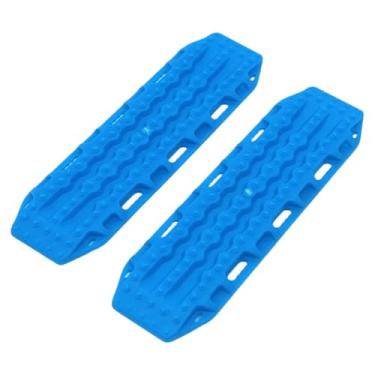 Imagem de Luwecf 2 Peças RC Escada de Areia Rampa Placa para Carros RC Kit de Simulação de Veículo Acessórios Modificados Faça Você Mesmo Placa Antiderrapante para 1/8, Azul