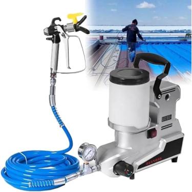 Imagem de Pulverizador De Tinta Atualizado Dfratve 2024, Pulverizador De Tinta Sem Ar De Alta Eficiência De 1600 W Com Bicos, Fácil De Limpar, Pulverizador De Tinta Para Móveis, Armários, Cercas, Dec