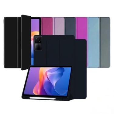 Imagem de Capa Smart Case para Xiaomi Redmi Pad SE 11'' – Magnética, Sleep/Wake, Suporte para Caneta, Tampa Magnética e Suporte Integrado (Preto, Redmi Pad SE 11'' (Apenas capa))