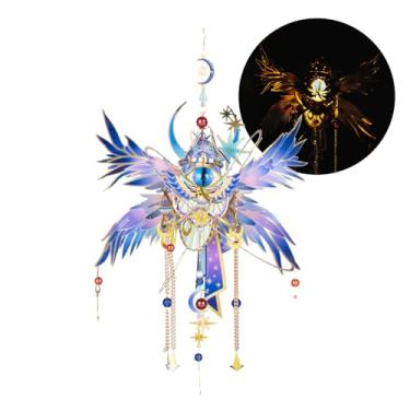 Imagem de MU 3D Metal Puzzles Model Kits for Adults Building The Red Eye of Horus, Wedjat-Eyes Steel Jigsaw Ancient Myths Magic Power Handcraft Sets, Fathers Day Dad Birthday Gift Home Desk Decor